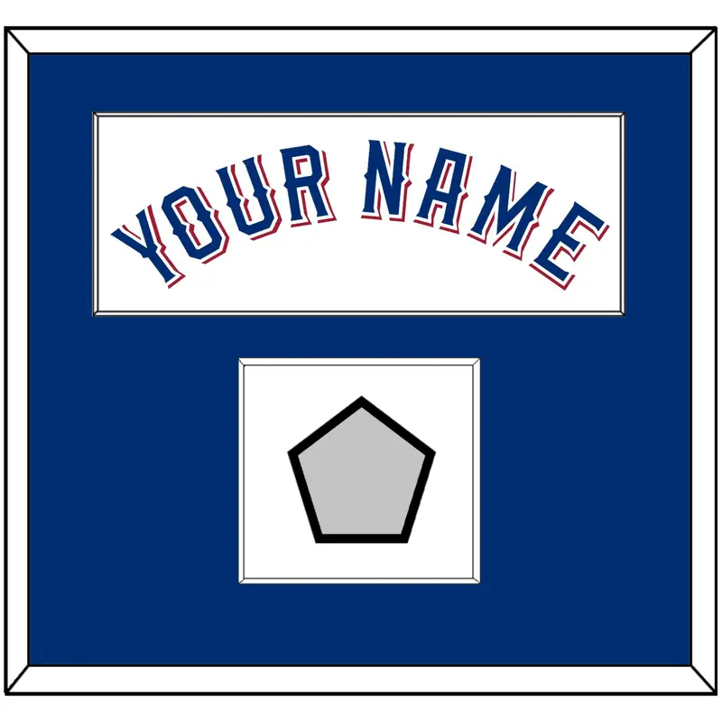 Texas Name & World Series Jersey Patch - Home White (2020-2023) - Single Mat 1