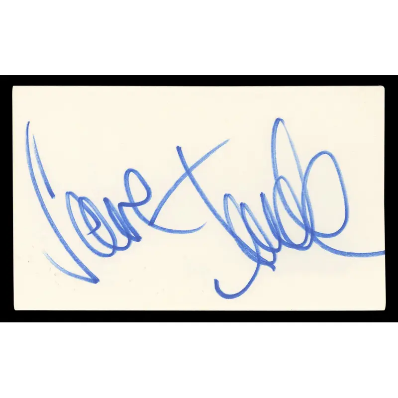 Jane Fonda Grace and Frankie Authentic Signed 3x5 Index Card BAS #BL98489