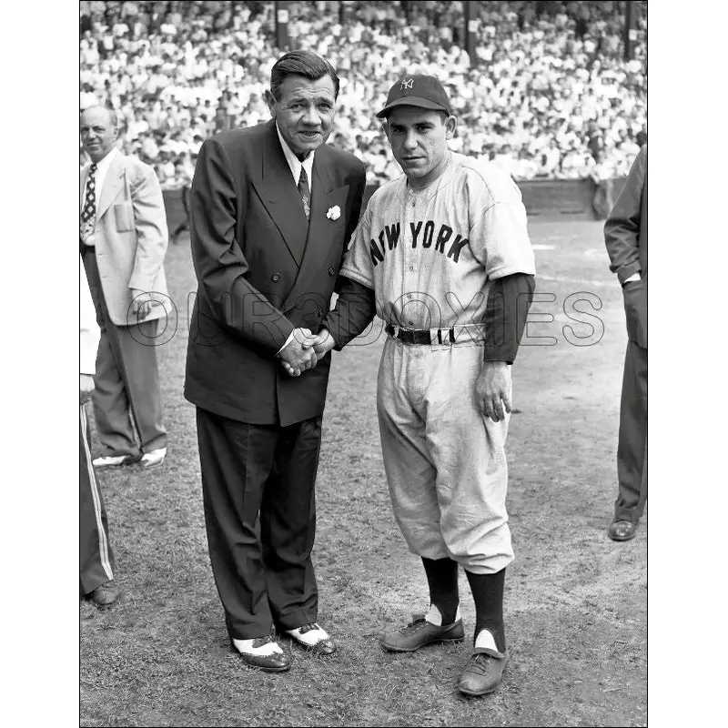 Babe Ruth Yogi Berra 11X14 Photo - 1947 New York Yankees - 2010