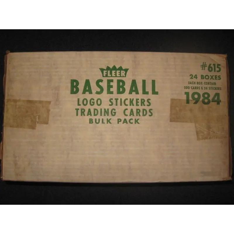 1984 Fleer Baseball Unopened Vending Case (24 Box) (Sealed)