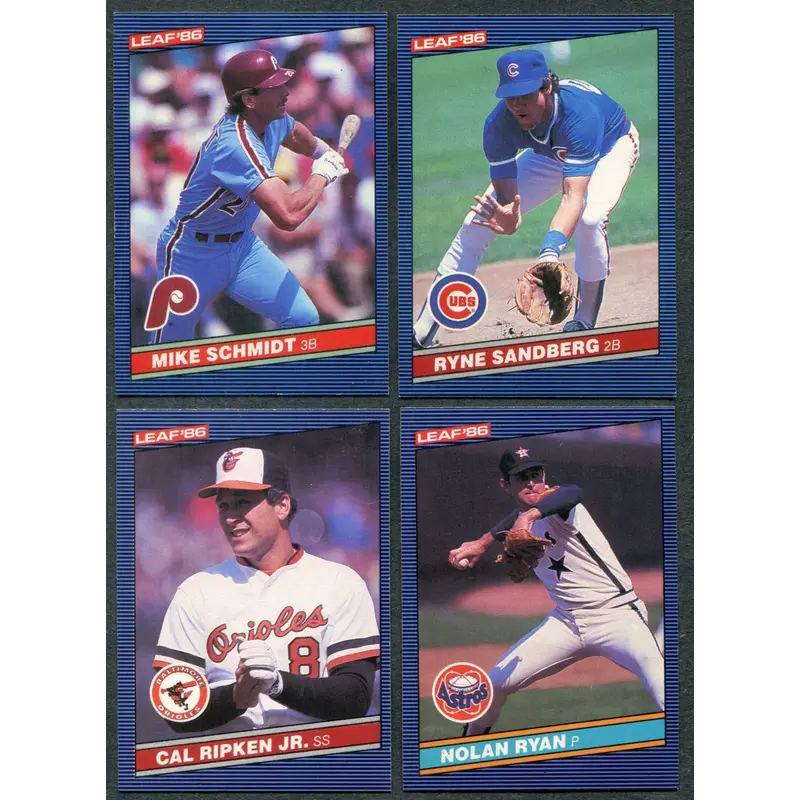 1986 Donruss Leaf Baseball Complete Set NM NM/MT (260) (23-299)