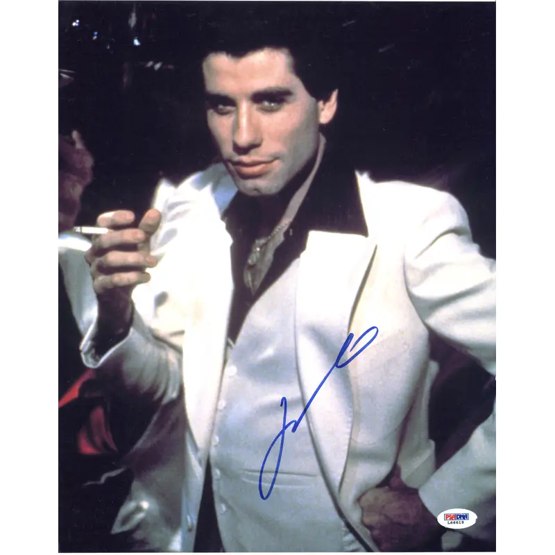 John Travolta Saturday Night Fever Authentic Signed 11X14 Photo PSA/DNA #L66619