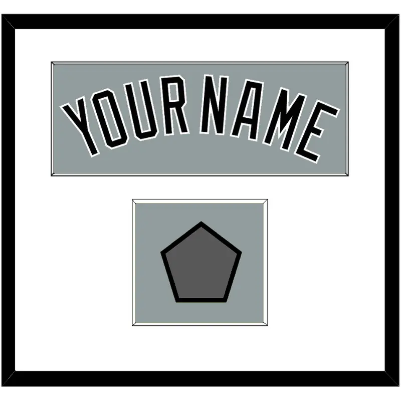 Chicago Name & World Series Jersey Patch - Road Gray - Single Mat 1