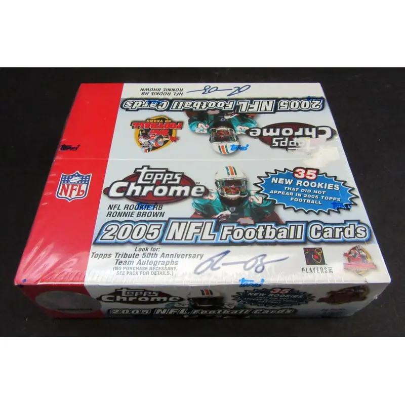 2005 Topps Chrome Football Box (Retail) (24/4)