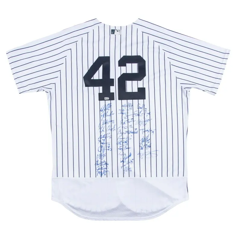 Aaron Judge Rookie 2017 New York Yankees Team Signed Jersey MLB Authentic Holo