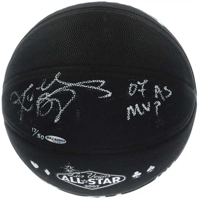 Kobe Bryant 2007 All Star Game MVP Signed Basketball  17/50 Upper Deck UDA