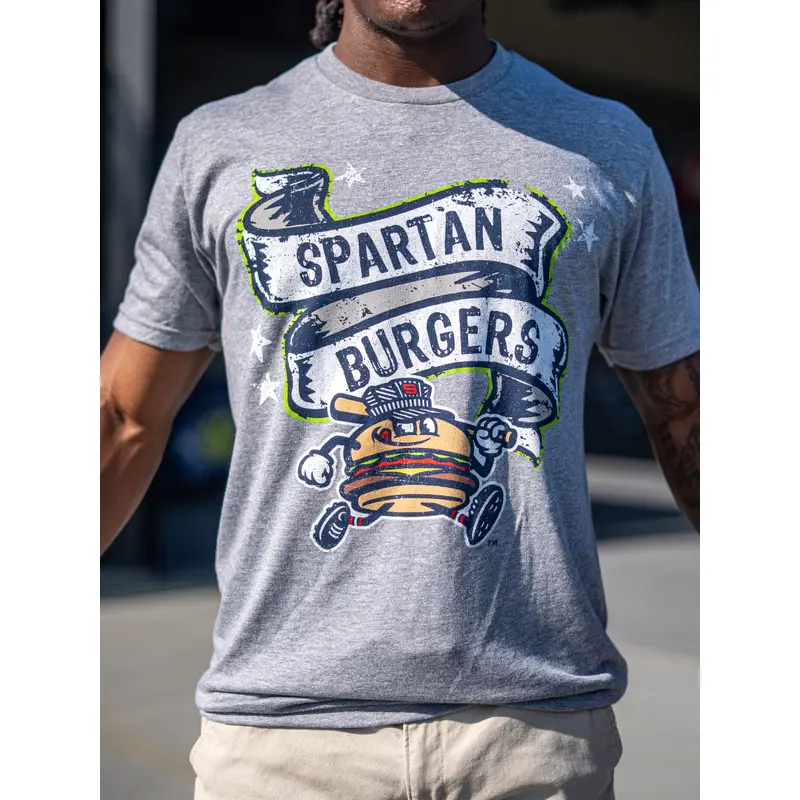 Adult Grey 108 Stitches Banner Tee