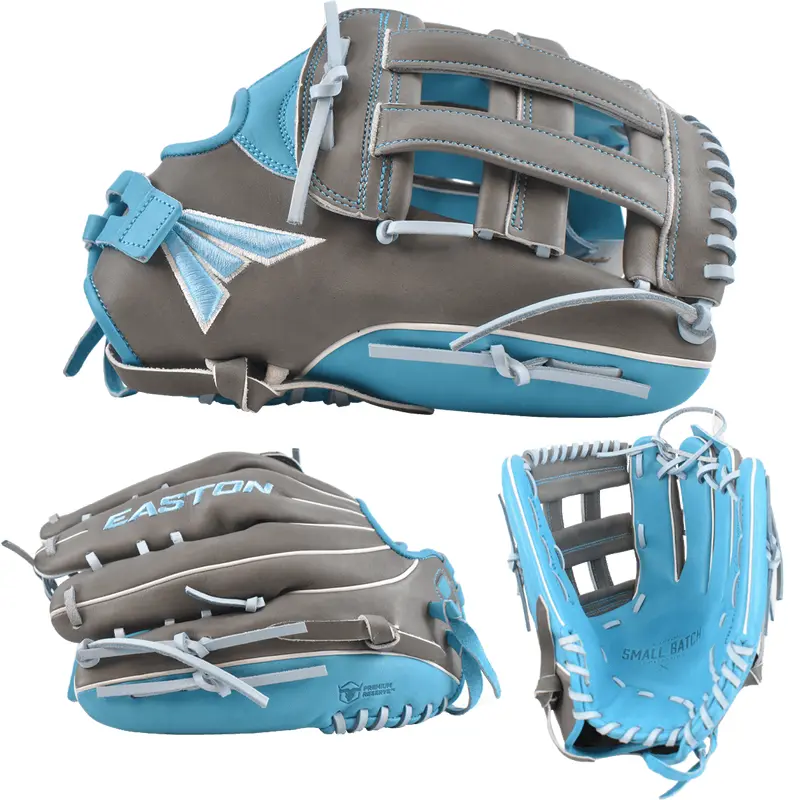 Easton Small Batch No. 73 Slowpitch Softball Glove - Grey/Carolina/Coastal