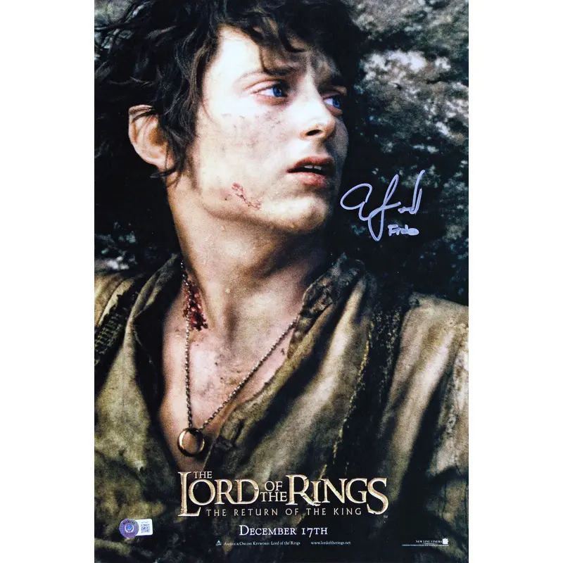 Elijah Wood LOTR The Return of the King "Frodo" Signed 12x18 Photo BAS #W774677