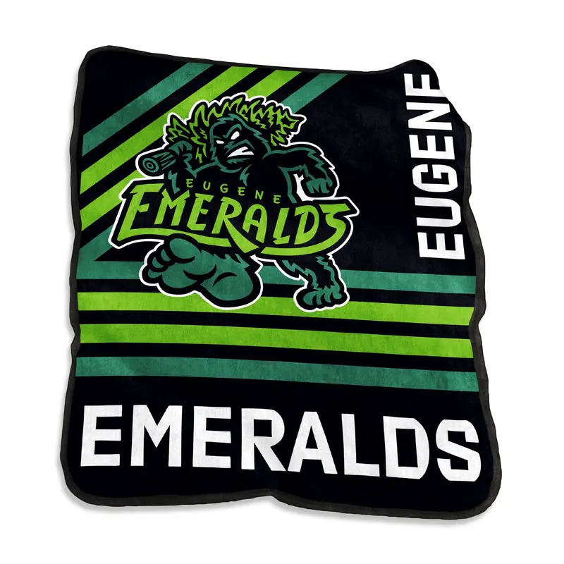 Eugene Emeralds LOGO Brands Raschel Throw Blanket