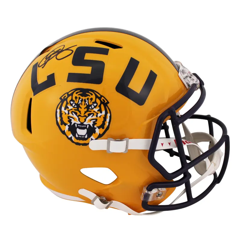LSU Odell Beckham Jr. Authentic Signed Full Size Speed Rep Helmet BAS Witnessed