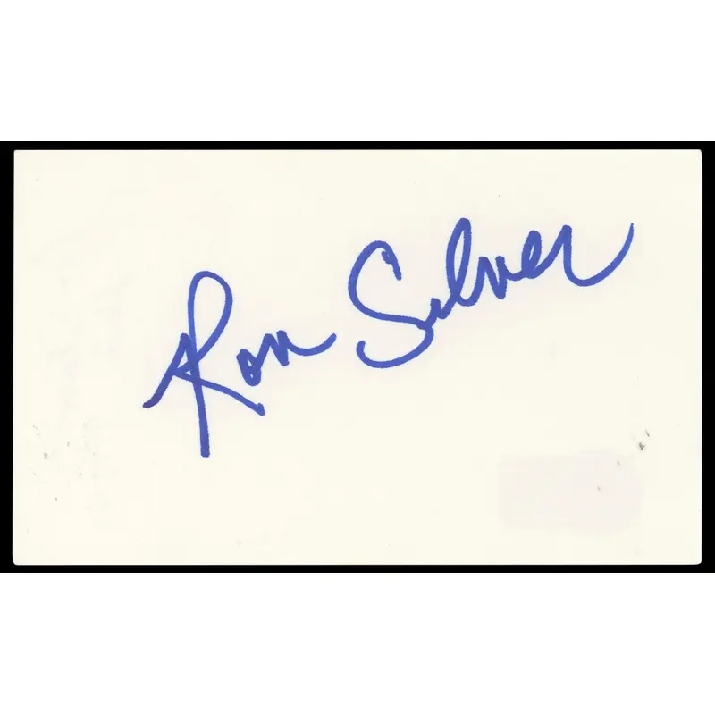 Ron Silver Timecop Authentic Signed 3x5 Index Card Autographed BAS #BN33305