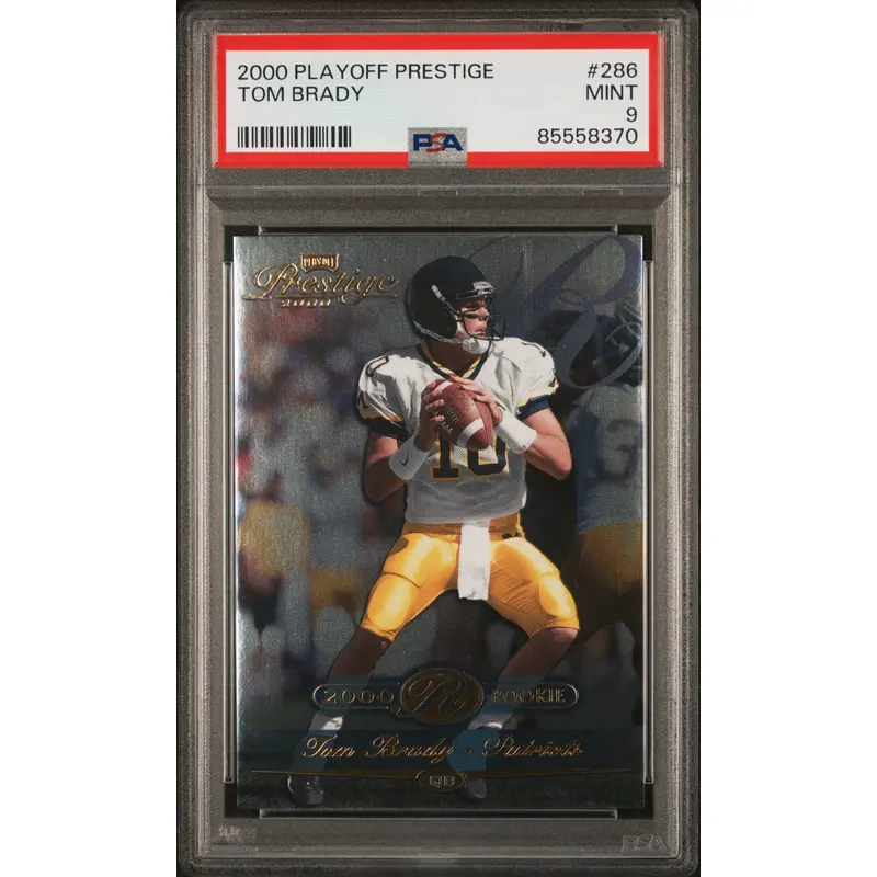 Tom Brady 2000 Playoff Prestige #286 Rookie #2246/2500 PSA 9 Mint