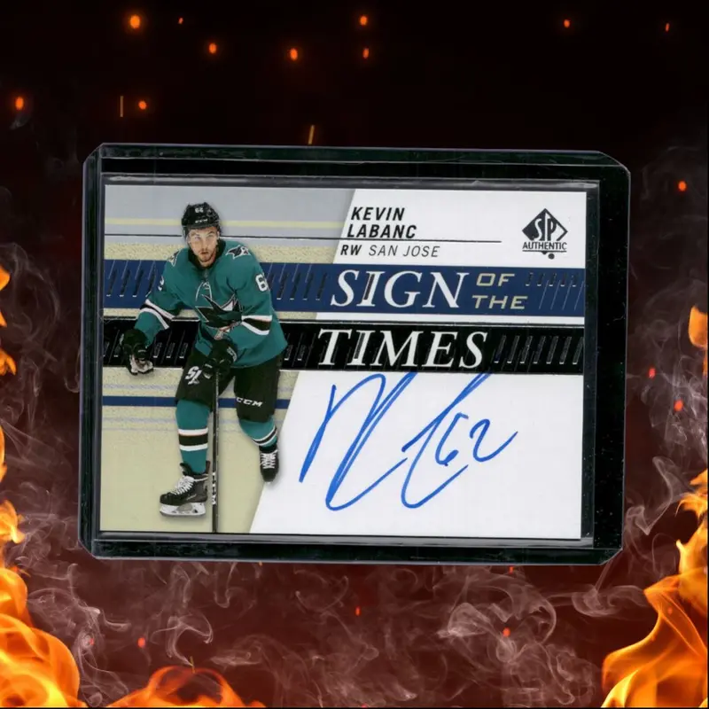 2019-20 SP Authentic Kevin Labanc Sign of the Times Auto #SOTT-KL