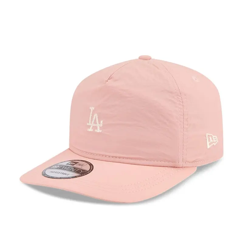 LA Dodgers MLB Blush Crinkle Pastel Pink 19TWENTY Adjustable Cap