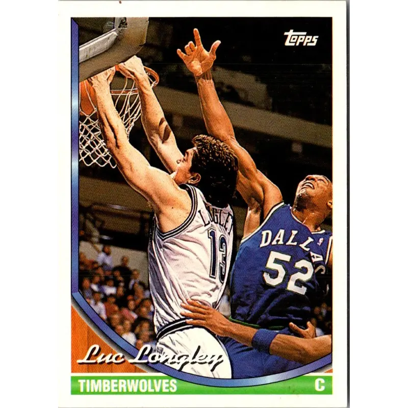 1993 Topps Luc Longley #290