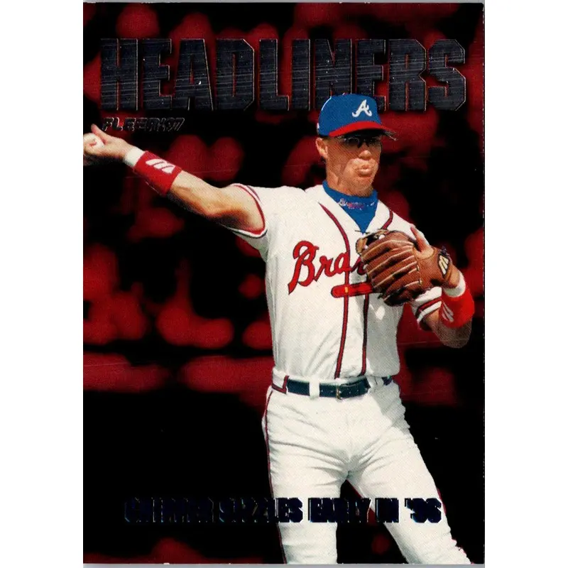 1997 Fleer Headliners Chipper Jones #10