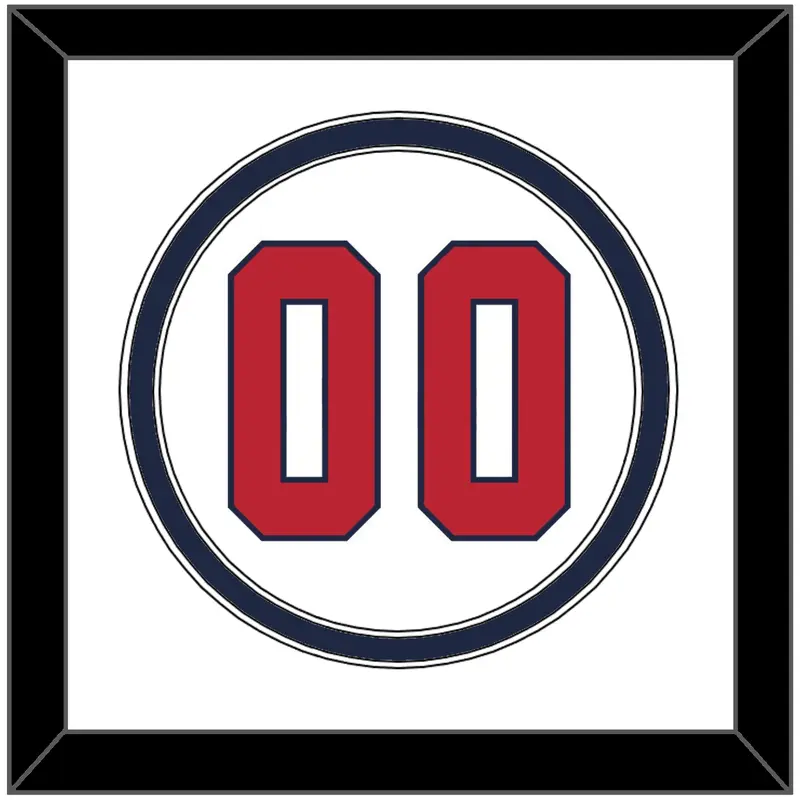 United States Baseball Number - 2020/2021 Olympics Home White - Double Mat 1