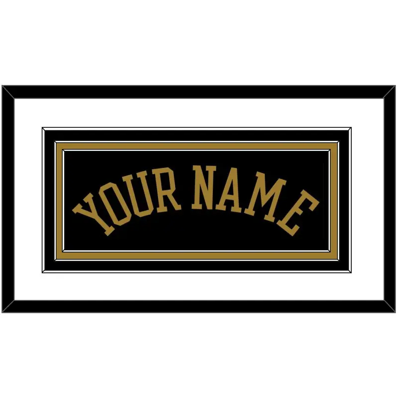 Wake Forest Basketball Name - Road Black (2006-2009) - Triple Mat 1