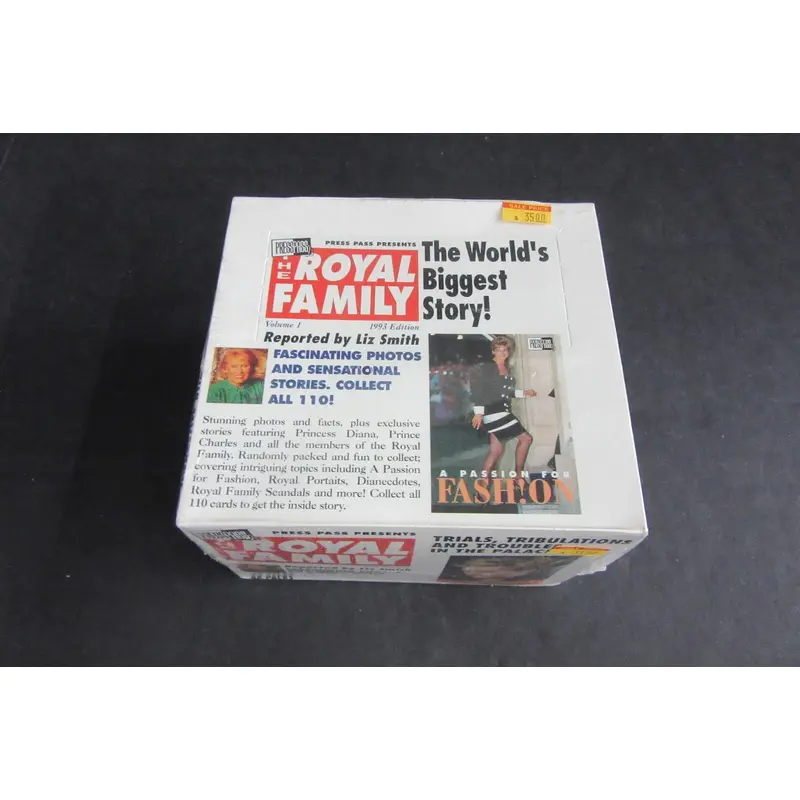 1993 Press Pass The Royal Family Trading Cards Box (48/9)