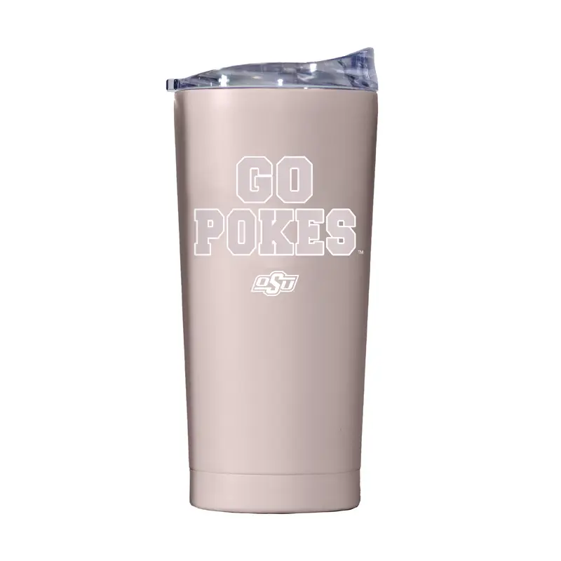 Oklahoma State 20oz Stencil Powder Coat Tumbler