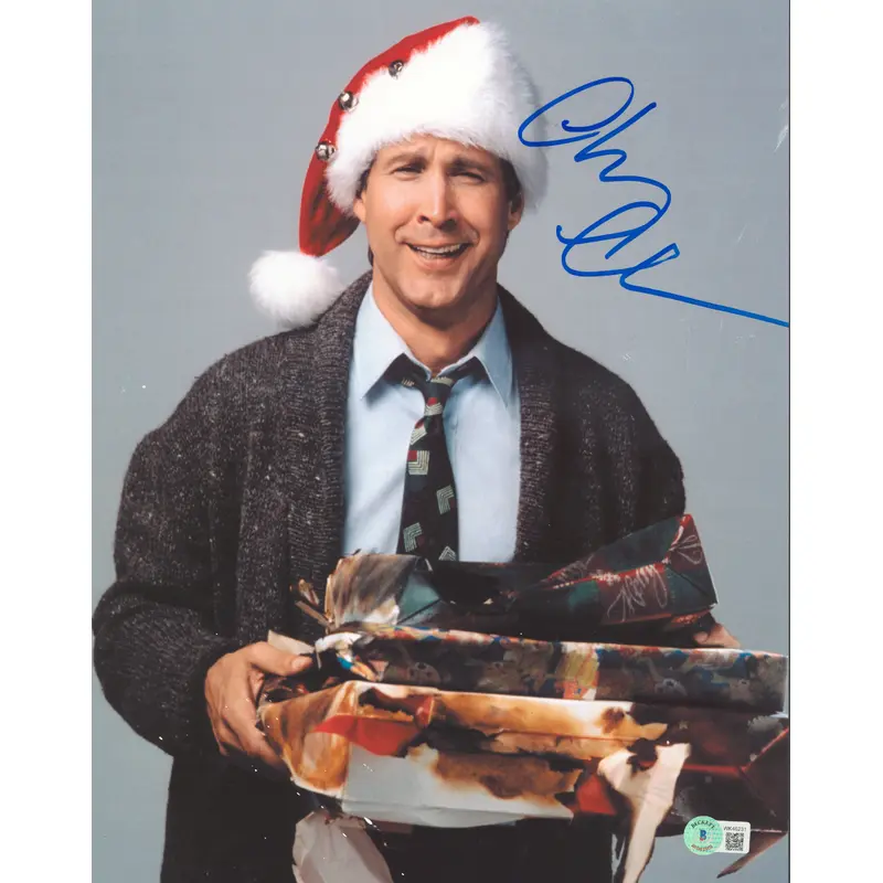 Chevy Chase Christmas Vacation Authentic Signed 11x14 Photo BAS Witness #WK46231