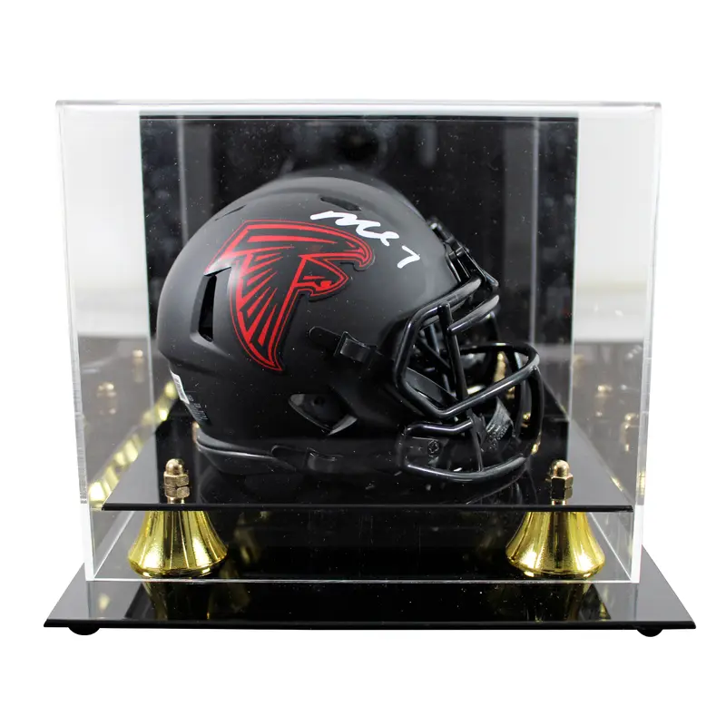 Falcons Michael Vick Signed Eclipse Speed Mini Helmet w/ Case BAS Witnessed