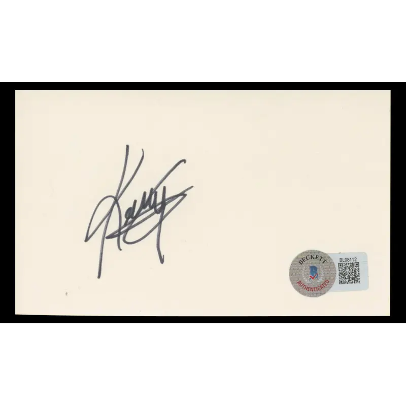 Kenny G. Authentic Signed 3x5 Index Card Autographed BAS #BL98112