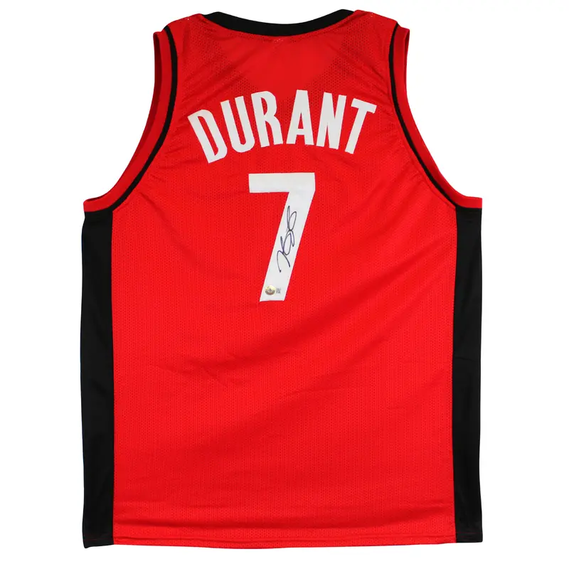 Kevin Durant Authentic Signed Red Pro Style Jersey Autographed BAS Witnessed
