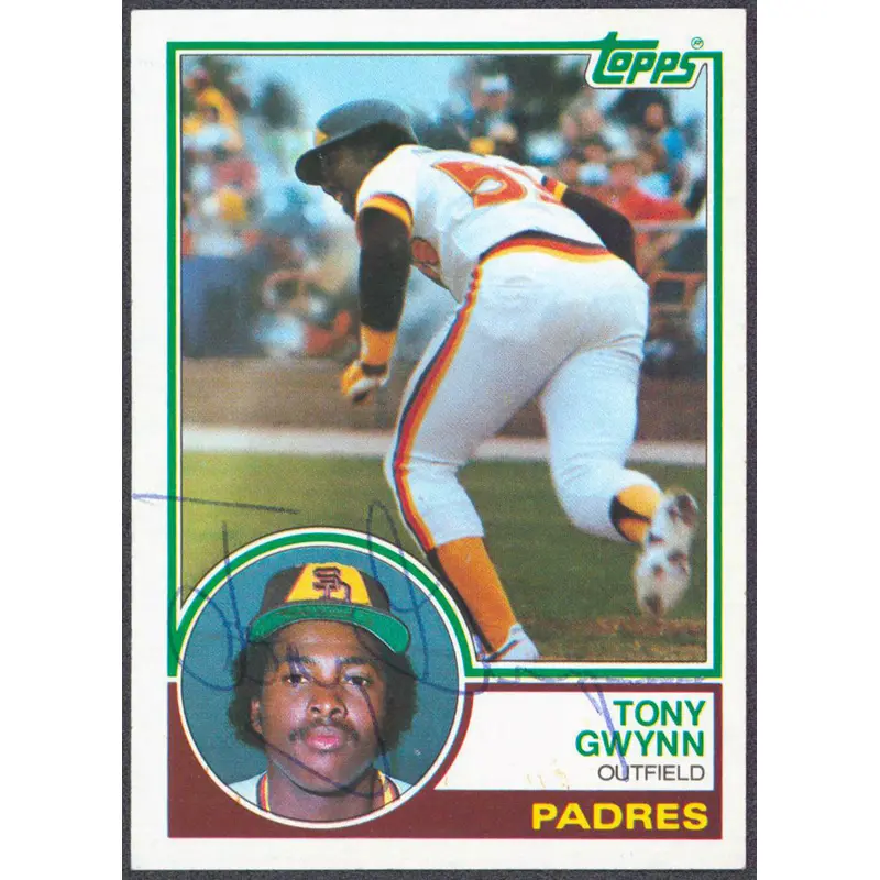 Padres Tony Gwynn Authentic Signed 1983 Topps #482 Rookie Card JSA #VV07353