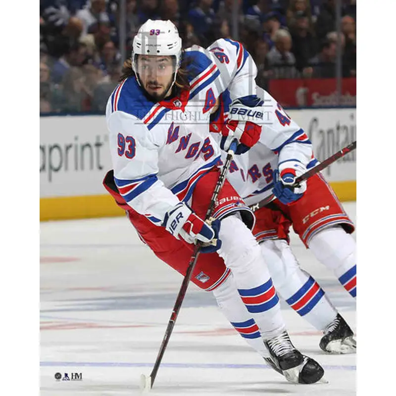 Mika Zibanejad "Superstar" New York Rangers Premium Poster Print- Highland Mint 16x20