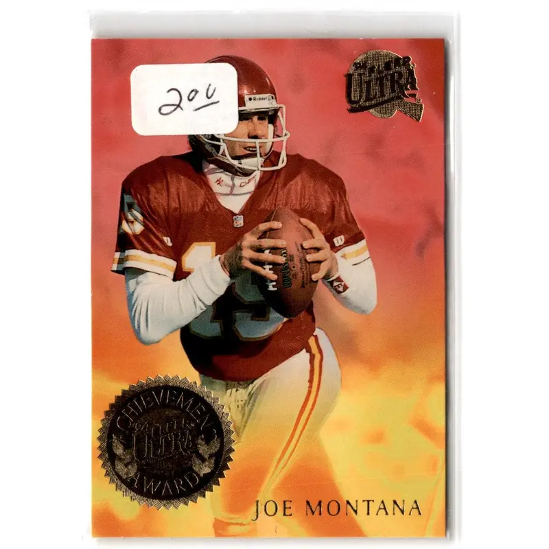 1994 Ultra Achievement Awards Joe Montana #4
