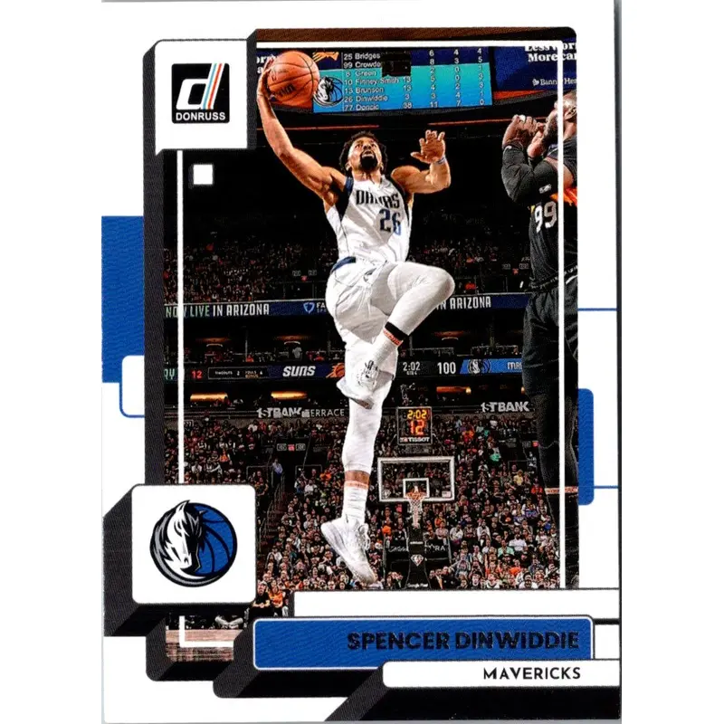 2022 Donruss Holo Laser Green Spencer Dinwiddie #144