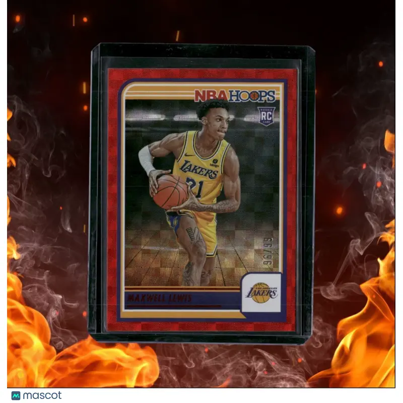2023-24 Panini Hoops Maxwell Lewis Red Hyper Rookie 96/99 #239