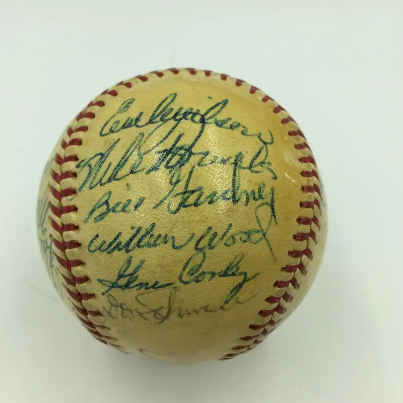 1962 Boston Red Sox Team Signed Official American League Baseball JSA COA