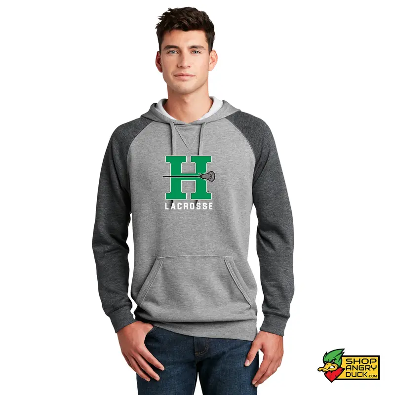 Highland Lacrosse H Lightweight Mens and Women's Fleece Raglan Hoodie