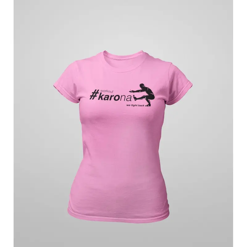 Women's  Karona workout T-shirt (Pink) Wod Armour | Kibi Sports