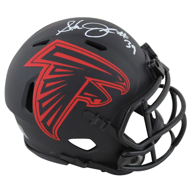Falcons Steven Jackson Authentic Signed Eclipse Speed Mini Helmet BAS Witnessed