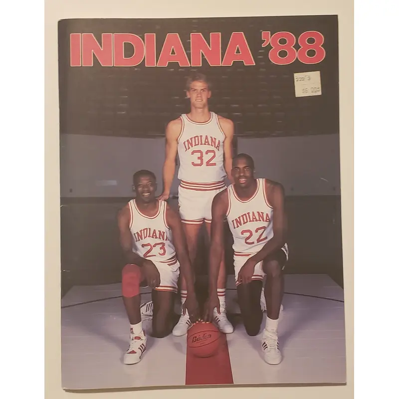 Indiana University Basketball 1988 Media Guide Yearbook