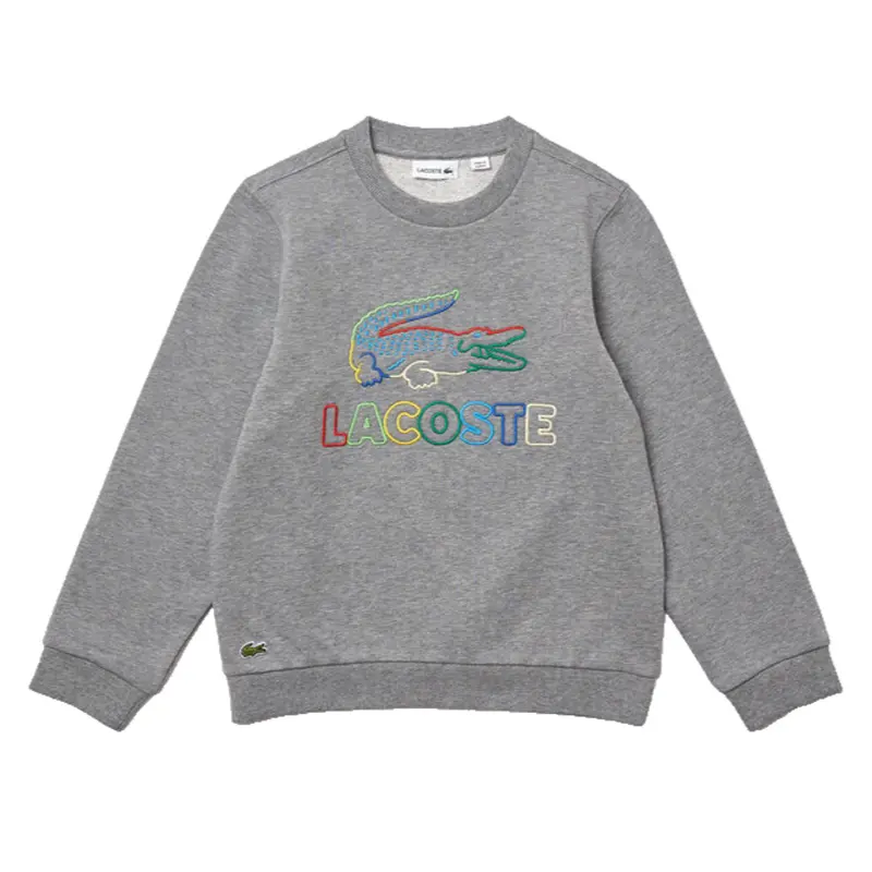 LACOSTE KIDS GRAY LACOSTE SWEATER SJ2583 SRR