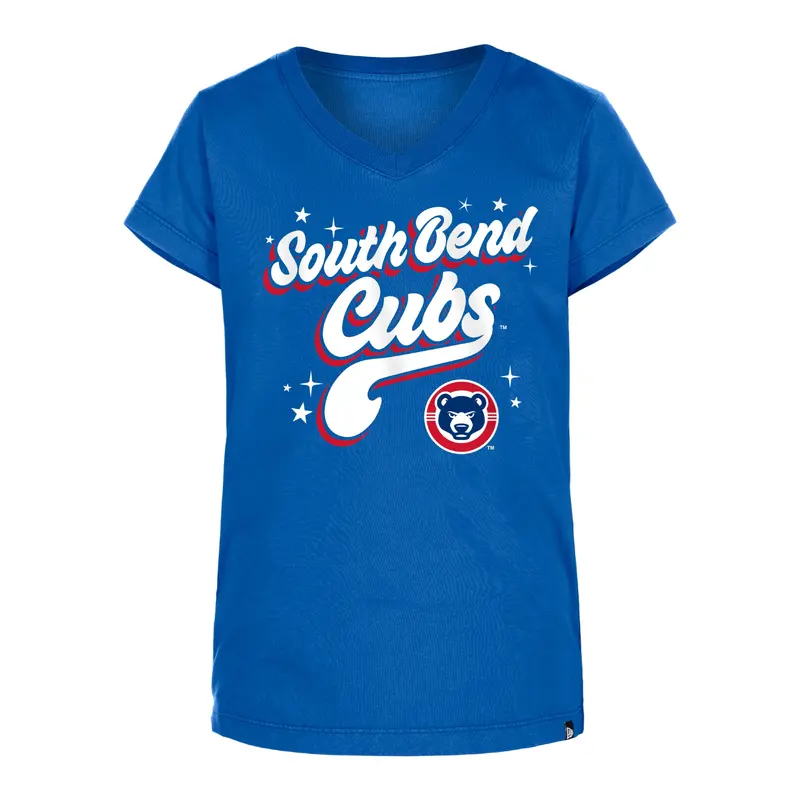South Bend Cubs New Era Girls Bubble T-shirt