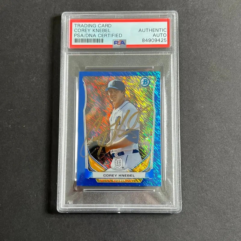2014 Bowman #BM-DT5 Corey Knebel Signed Card PSA Slabbed Auto Tigers