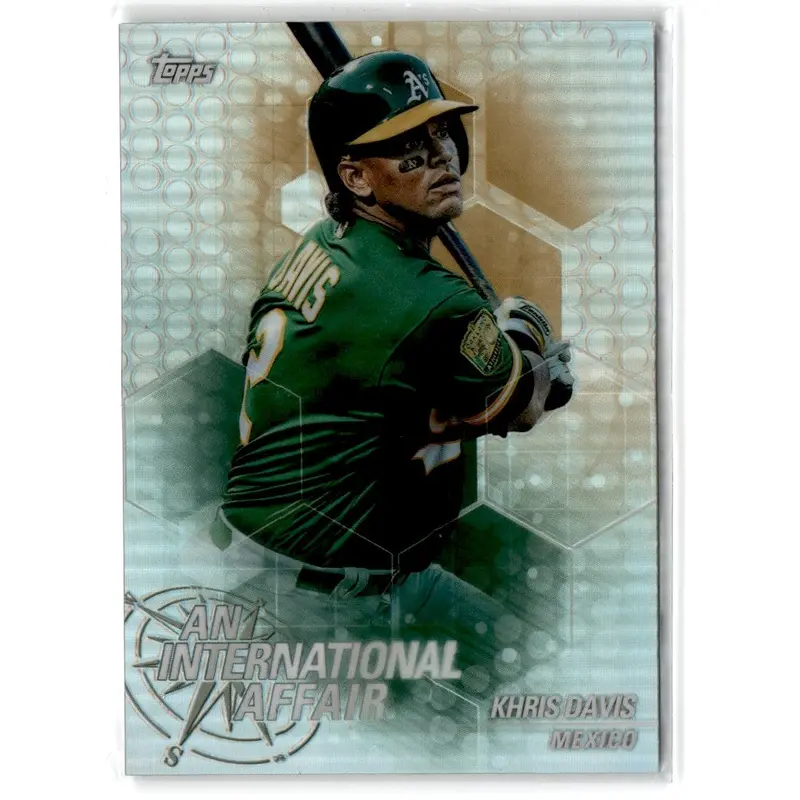2018 Topps Chrome Update Edition An International Affair Khris Davis #IA-KD