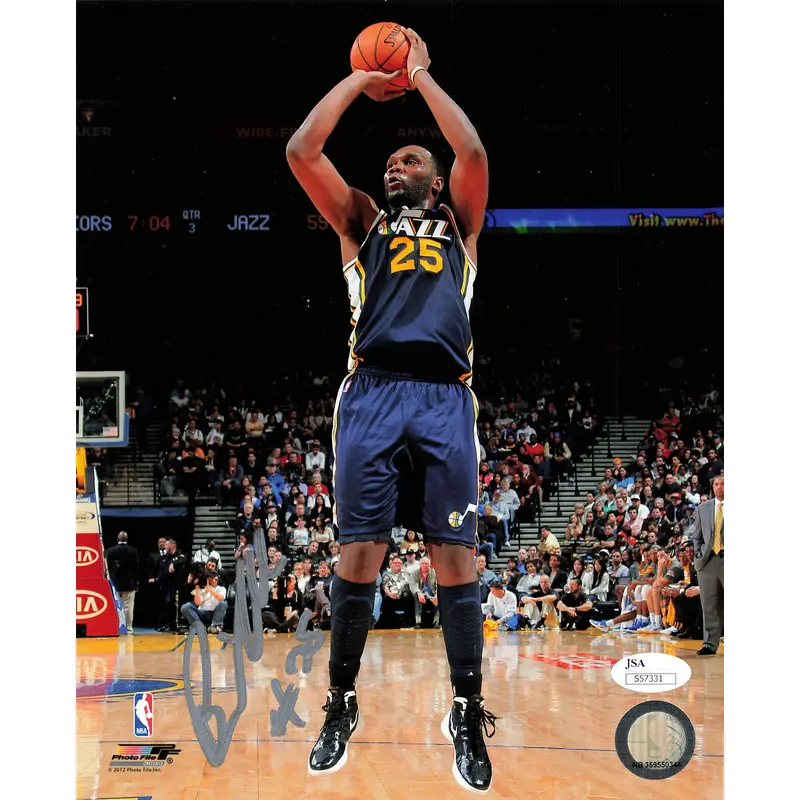 Al Jefferson signed 8x10 JSA Utah Jazz Autographed