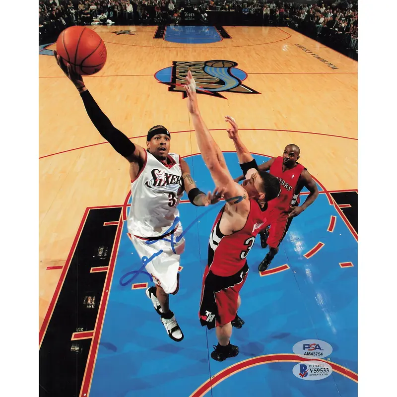 Allen Iverson signed 8x10 photo PSA/DNA Philadelphia 76ers Autographed