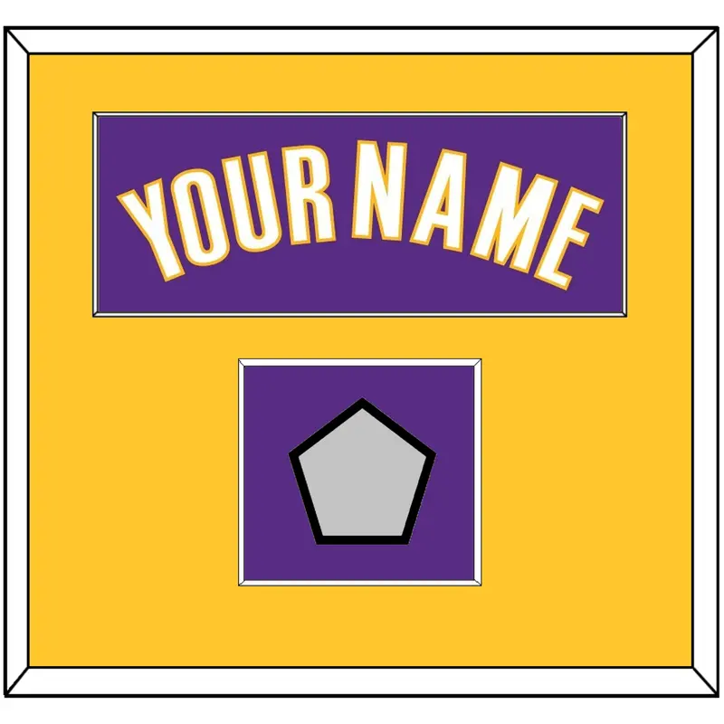 Los Angeles Name & Trophy Patch - Road Purple (1999-2004) - Single Mat 2