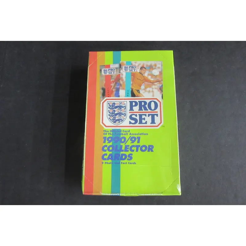 1990/91 Pro Set Soccer (Football) Collector Card Box