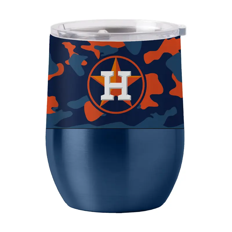 Houston Astros 16oz Camo Stainless Curved Beverage