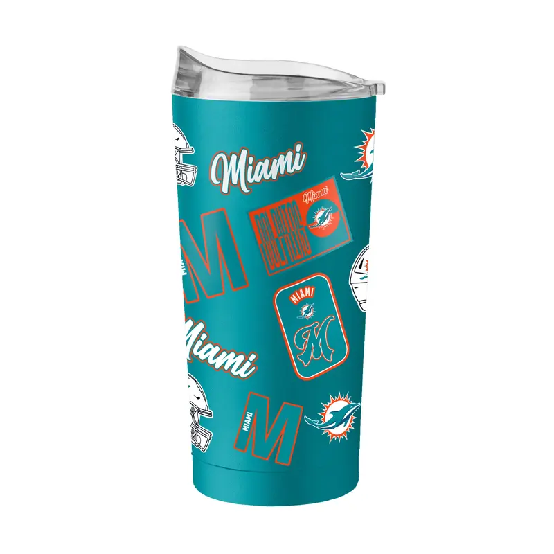 Miami Dolphins 20oz Dreamweave Powder Coat Tumbler