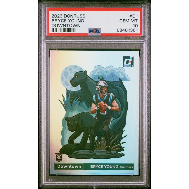 Bryce Young 2023 Donruss Optic Downtown #D1 PSA 10 Gem Mint
